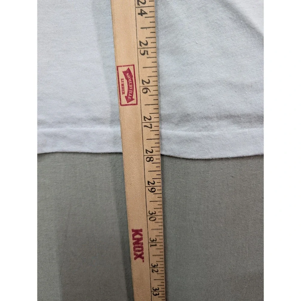 Vintage Hanes Fifty-Fifty Fly Thunderbird T-Shirt Gray Made in USA Large 42-44